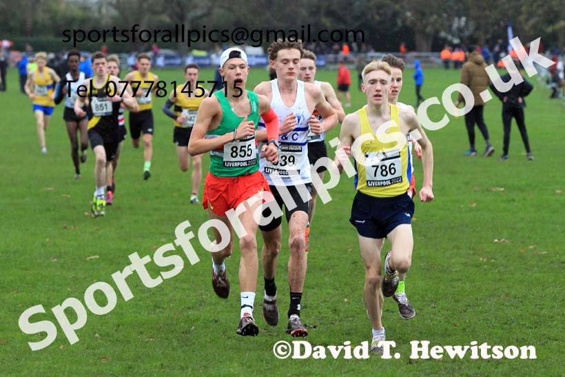 Mens Under-17s, 2022 British Athletics Cross Challenge, Sefton Park, Liverpool.  Photo: David T. Hewitson/Sports for All Pics